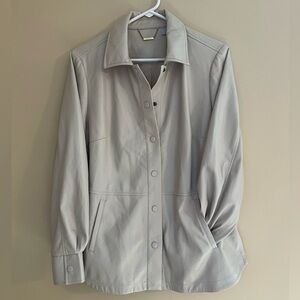 Chico’s Buttersoft Pleather Button Up